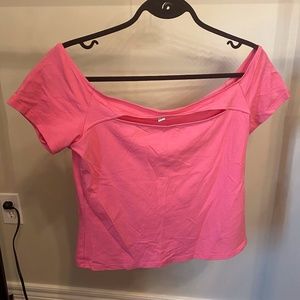 Pink Guess tee shirt with cut out